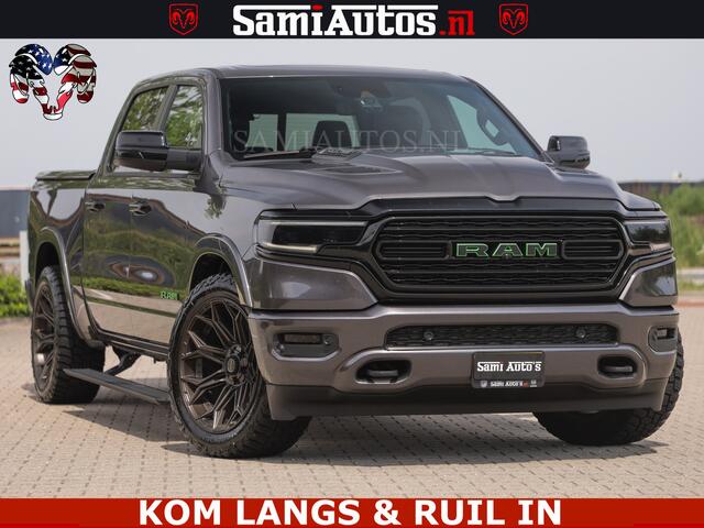 Dodge 1500 Ram LIMITED 5.7 V8 | GRANITE KLEUR | BRONS 4PLAY WIELEN | HUD | MEGA DIK | LUCHTVERING | VOLLE PICK UP | CREW CAB 5 PERSOONS GRIJS KENTEKEN | DUBBELE CABINE |