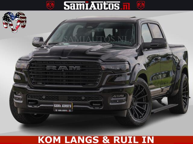 Dodge 1500 RAM Night Premium | Full Option | De Meest Luxe Pick-Up in zijn Klasse | Comfortabele Dubbele Cabine met Royale 5 Zitplaatsen | BPM vrij | Nu Leverbaar uit Voorraad | Voorraad Nr 2287 - 3384 | De specialist in Amerikaanse pick-ups in Nederland en Europa.