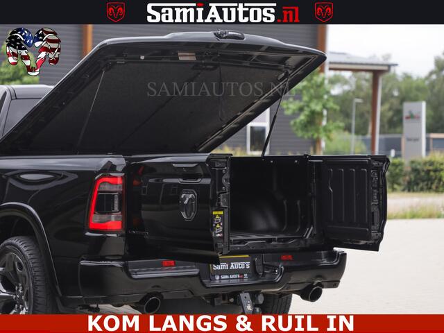 Dodge 1500 Ram LIMITED NIGHT | BOM VOL | HUD | MWK | LUCHTVERING | PANODAK | 5.7 V8 HEMI 402PK | DC | DUBBELE CABINE | 5 PERSOONS | GRIJSKENTEKEN PICK UP | DASHCAM | ALARM | OPEN UITLAAT KLEP | | De specialist in Amerikaanse pick-ups in Nederland en Europa.
