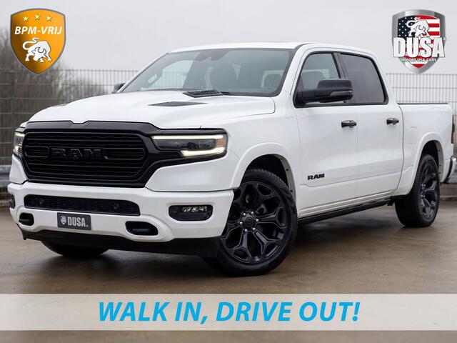 Dodge 1500 Ram | Limited | 5.7L HEMI | 4X4 Night Edition | Panoramadak | Luchtvering | BPM VRIJ Getoonde accessoires zijn verkrijgbaar tegen meerprijs