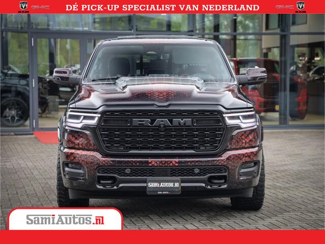 Dodge RAM PICKUP COBRA EDITION | All-In Prijs | 1500 Limited Night High Output 540HP 706Nm | Massage + Full Option | De Meest Luxe en Volle Pick-Up in zijn Klasse | Comfortabele Dubbele Cabine met Royale 5 Zitplaatsen | BPM vrij | Nu Leverbaar uit Voorraad | Voorraad Nr 2