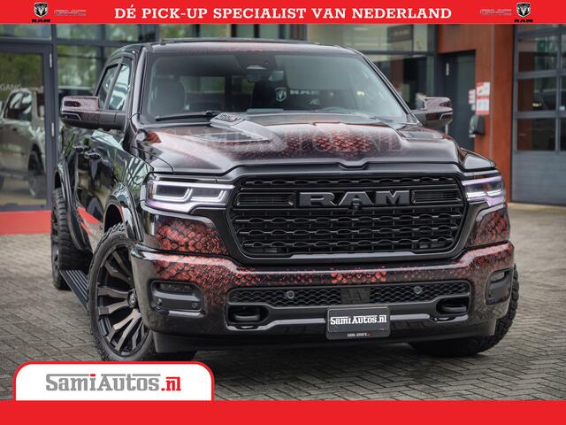 Dodge RAM PICKUP COBRA EDITION | All-In Prijs | 1500 Limited Night High Output 540HP 706Nm | Massage + Full Option | De Meest Luxe en Volle Pick-Up in zijn Klasse | Comfortabele Dubbele Cabine met Royale 5 Zitplaatsen | BPM vrij | Nu Leverbaar uit Voorraad | Voorraad Nr 2