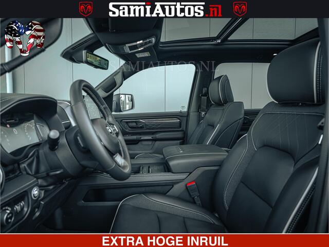 Dodge RAM PICKUP Limited SPORT H.O 540HP 706Nm | Massage + Full Option | De Meest Luxe en Volle Pick-Up in zijn Klasse | Comfortabele Dubbele Cabine met Royale 5 Zitplaatsen | BPM vrij | Nu Leverbaar uit Voorraad | Voorraad Nr 2348 - 5158