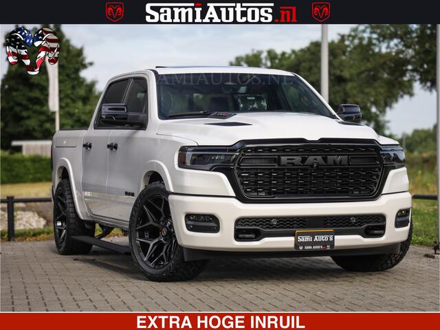 Dodge RAM PICKUP Limited Night High Output 540HP 706Nm | Massage + Full Option | De Meest Luxe en Volle Pick-Up in zijn Klasse | Comfortabele Dubbele Cabine met Royale 5 Zitplaatsen | BPM vrij | Nu Leverbaar uit Voorraad | Voorraad Nr 2352 - 7649