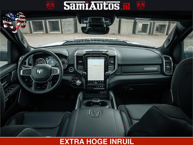 Dodge RAM PICKUP V8 5.7 402PK | LARAMIE SPORT | Krachtige Hemi | Panorama Dak | 12' Scherm | LPG | Comfortabele Dubbele Cabine met Royale 5 Zitplaatsen | NIEUW EN BPM vrij | Nu Leverbaar uit Voorraad | Nr 2529 - 1277 |