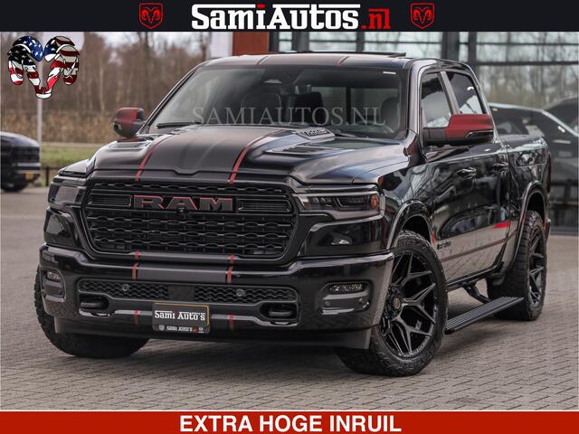 Dodge RAM PICKUP Limited H.O 540HP 706Nm | Massage + Full Option | De Meest Luxe en Volle Pick-Up in zijn Klasse | Comfortabele Dubbele Cabine met Royale 5 Zitplaatsen | BPM vrij | Nu Leverbaar uit Voorraad | Voorraad Nr 2304 - 8540