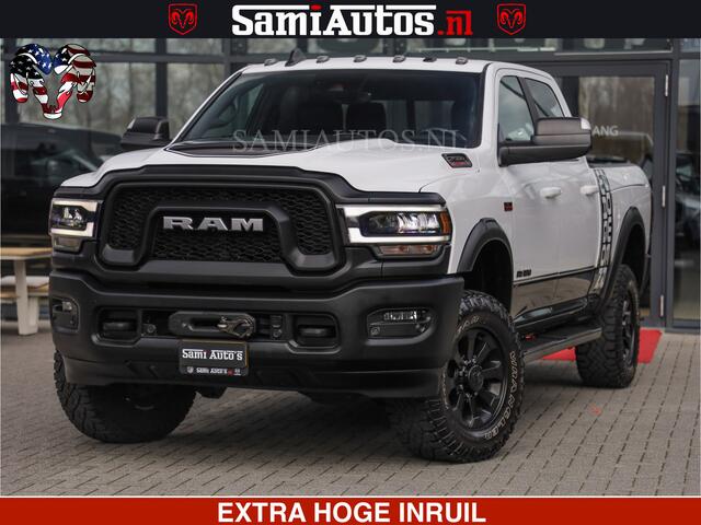 Dodge RAM PICKUP POWER WAGON | 6 PERSOONS | 6.4 V8 4X4 | ADAPTIVE | FULL LED | TREK LIER | OPEN DAK | 6.4F BAK | 3500KG | CAMERA V+A | SPER DIFF | TWO TONE UITVOERING | ALARM | VOLLE UITVOERING |