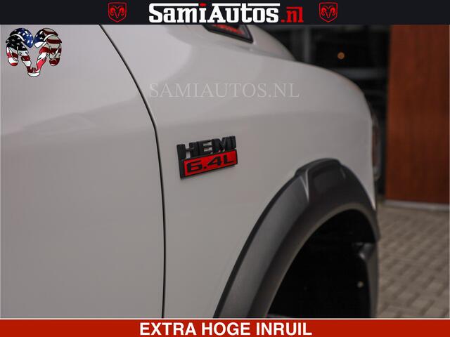 Dodge RAM PICKUP POWER WAGON | 6 PERSOONS | 6.4 V8 4X4 | ADAPTIVE | FULL LED | TREK LIER | OPEN DAK | 6.4F BAK | 3500KG | CAMERA V+A | SPER DIFF | TWO TONE UITVOERING | ALARM | VOLLE UITVOERING |