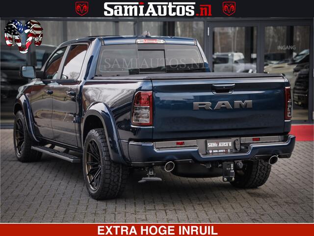 Dodge RAM PICKUP SPORT | 5.7 V8 4x4 HEMI | PANORAMA DAK | GROOTSCHEM 12 INCH | LPG | Patriot Blue CREW CAB | DUBBELE CABINE | 5 PERSOONS | DC | VOORRAAD NR 2560 - 3327