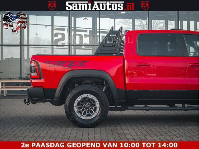 Dodge RAM PICKUP TRX HELLCAT | 6.2 V8 702PK | FLAME RED | BOM VOL | CARBON | RAMBAR | HUD | LPG | BEAD-LOCK WHEELS | CREW CAB 5 PERSOONS | BEDRIJFS AUTO DUBBELE CABINE DC |