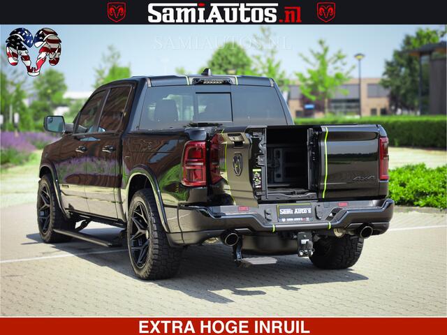 Dodge RAM PICKUP Limited Night High Output 540HP 706Nm | Massage + Full Option | De Meest Luxe en Volle Pick-Up in zijn Klasse | Comfortabele Dubbele Cabine met Royale 5 Zitplaatsen | BPM vrij | Nu Leverbaar uit Voorraad | Voorraad Nr 2300 - 7689