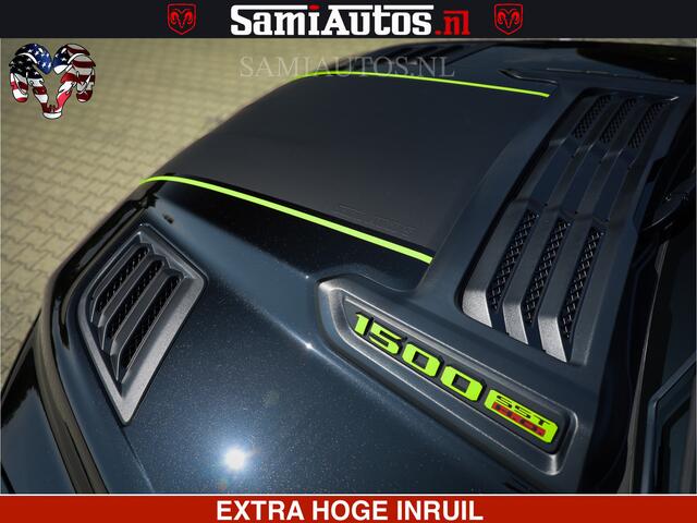 Dodge RAM PICKUP Limited Night High Output 540HP 706Nm | Massage + Full Option | De Meest Luxe en Volle Pick-Up in zijn Klasse | Comfortabele Dubbele Cabine met Royale 5 Zitplaatsen | BPM vrij | Nu Leverbaar uit Voorraad | Voorraad Nr 2300 - 7689