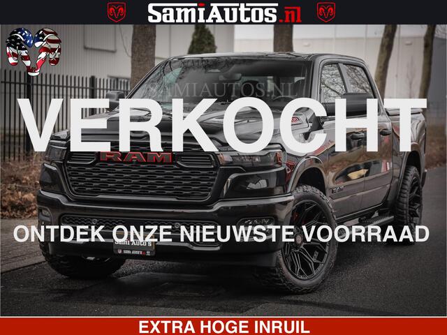Dodge RAM PICKUP RS LEDER RODE STIKSELS | 6 PERSOONS | 420Pk 636Nm | Pick-Up | Comfortabele Dubbele Cabine met Royale 6 Zitplaatsen | BPM vrij | Nu Leverbaar uit Voorraad | Voorraad Nr 2217- 2911