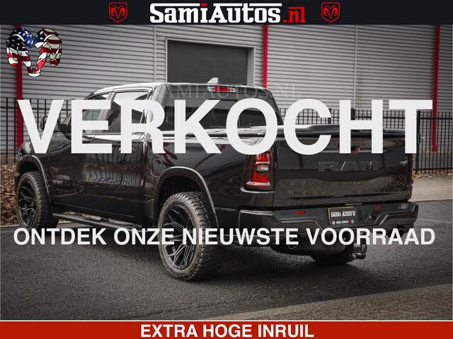 Dodge RAM PICKUP RS LEDER RODE STIKSELS | 6 PERSOONS | 420Pk 636Nm | Pick-Up | Comfortabele Dubbele Cabine met Royale 6 Zitplaatsen | BPM vrij | Nu Leverbaar uit Voorraad | Voorraad Nr 2217- 2911