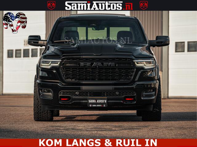 Dodge RAM PICKUP Limited Night H.O 540HP 706Nm | Massage + Full Option | De Meest Luxe en Volle Pick-Up in zijn Klasse | Comfortabele Dubbele Cabine met Royale 5 Zitplaatsen | BPM vrij | Nu Leverbaar uit Voorraad | Voorraad Nr 2328 - 5157