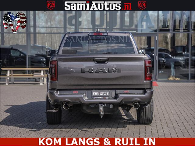 Dodge RAM PICKUP SPORT | 5.7 V8 4X4 | 22 ICH WHEELS | 12 INCH MULTIMEDIA | MEMORY SEAT | BED STEP | 3500KG | GRANITE CRYSTAL | PRINS LPG | CRUISE | FULL LED | ALARM K3 | UITLAAT KLEP SYSTEEM ALS NIEUW!