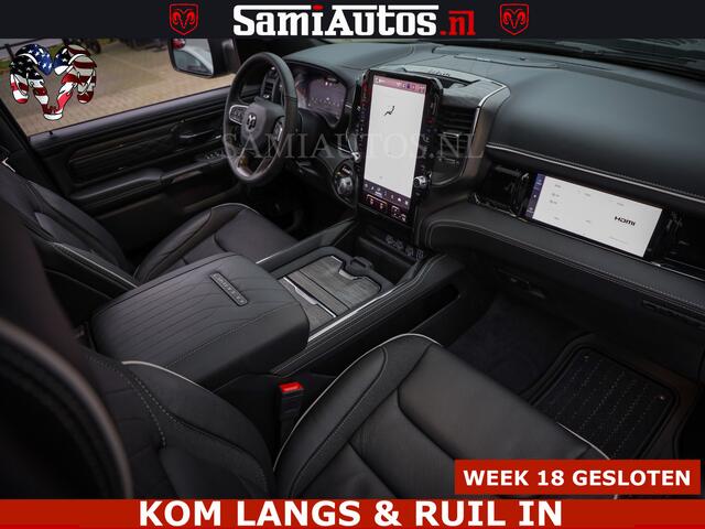 Dodge RAM PICKUP COBRA EDITION | All-In Prijs | Limited Night High Output 540HP 706Nm | Massage + Full Option | De Meest Luxe en Volle Pick-Up in zijn Klasse | Cobra pakket tegen meerprijs! | Comfortabele Dubbele Cabine met Royale 5 Zitplaatsen | BPM vrij | Nu Leverbaar u