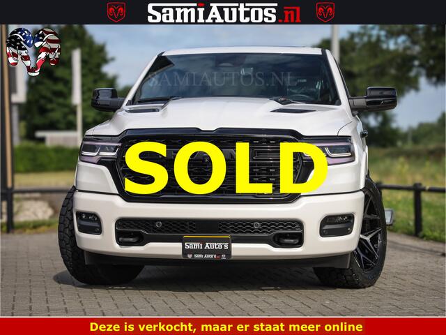 Dodge RAM PICKUP Limited Night High Output 540HP 706Nm | Massage + Full Option | De Meest Luxe en Volle Pick-Up in zijn Klasse | Comfortabele Dubbele Cabine met Royale 5 Zitplaatsen | BPM vrij | Nu Leverbaar uit Voorraad | Voorraad Nr 2352 - 7649