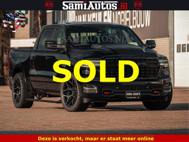 Dodge RAM PICKUP Limited SPORT H.O 540HP 706Nm | Massage + Full Option | De Meest Luxe en Volle Pick-Up in zijn Klasse | Comfortabele Dubbele Cabine met Royale 5 Zitplaatsen | BPM vrij | Nu Leverbaar uit Voorraad | Voorraad Nr 2348 - 5158