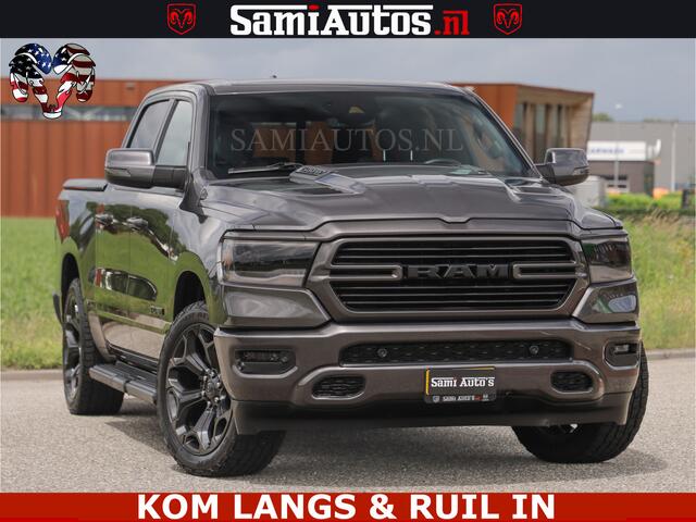 Dodge RAM PICKUP SPORT | 5.7 V8 HEMI 402PK | GRANITE CRYSTAL | GROOTSCHERM | PANO | LIMITED WIELEN | DUBBEL CABINE DC | 5 PERSOONS | GRIJSKENTEKEN |