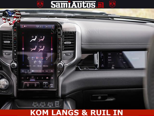 Dodge RAM PICKUP HUD | 420PK | LUCHTVERING | PANO | PASSAGIERSSCHERM | BOM EN BOM VOL | Comfortabele Dubbele Cabine met Royale 5 Zitplaatsen | DODGE RAM PREMIUM LARAMIE EDITION | Voorraad Nr 2230 - 8765