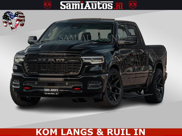 Dodge RAM PICKUP Limited H.O 540PK 706Nm | Massage + Full Option | De Meest Luxe en Volle Pick-Up in zijn Klasse | Comfortabele Dubbele Cabine met Royale 5 Zitplaatsen | BPM vrij | Nu Leverbaar uit Voorraad | Voorraad Nr 2326 - 5169