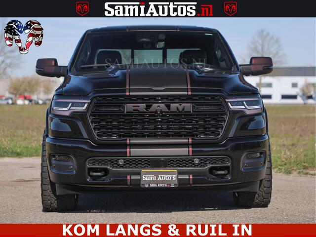 Dodge RAM PICKUP Limited H.O 540HP 706Nm | Massage + Full Option | De Meest Luxe en Volle Pick-Up in zijn Klasse | Comfortabele Dubbele Cabine met Royale 5 Zitplaatsen | BPM vrij | Nu Leverbaar uit Voorraad | Voorraad Nr 2304 - 8540 | De specialist in Amerikaanse pick-ups