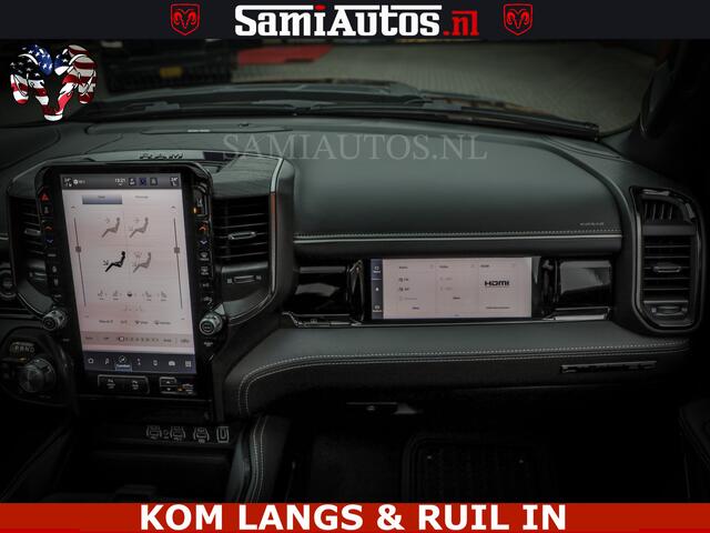 Dodge RAM PICKUP Limited Night High Output 540HP 706Nm | Massage + Full Option | De Meest Luxe en Volle Pick-Up in zijn Klasse | Comfortabele Dubbele Cabine met Royale 5 Zitplaatsen | BPM vrij | Nu Leverbaar uit Voorraad | Voorraad Nr 2335 - 5153 | De specialist in Amerik
