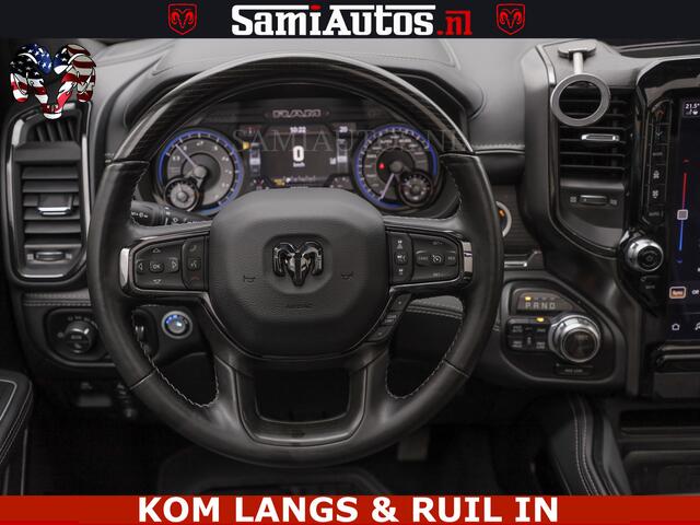 Dodge RAM PICKUP LIMITED | TRAINHORN | | HUD | UITLAATKLEP | LUCHTVERING | STRIPING | PANODAK | BOM VOL | BLAUW VOORRUIT | 5.7 V8 HEMI 402PK | DC | DUBBELE CABINE | 5 PERSOONS | GRIJSKENTEKEN PICK UP | EERSTE EIGENAAR | OPEN UITLAAT KLEP & TRAIN HORN | | De specialist in