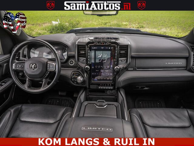 Dodge RAM PICKUP LIMITED HULK | 5.7 V8 402PK HEMI | RAM VOL | HUD | LUCHTVERING | PANO | MWK KLEP | DC | 5 PERS | CREW CAB | DUBBELE CABINE | GRIJSKENETEKN | MEEST COMFORTABELE BEDRIJFSAUTO | | De specialist in Amerikaanse pick-ups in Nederland en Europa.
