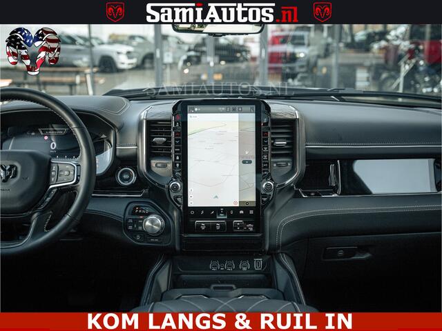 Dodge RAM PICKUP LIMITED H.O 540PK 706Nm | Massage + Full Option | De Meest Luxe en Volle Pick-Up in zijn Klasse | Comfortabele Dubbele Cabine met Royale 5 Zitplaatsen | BPM vrij | Nu Leverbaar uit Voorraad | Voorraad Nr 2336 - 7700 | De specialist in Amerikaanse pick-ups