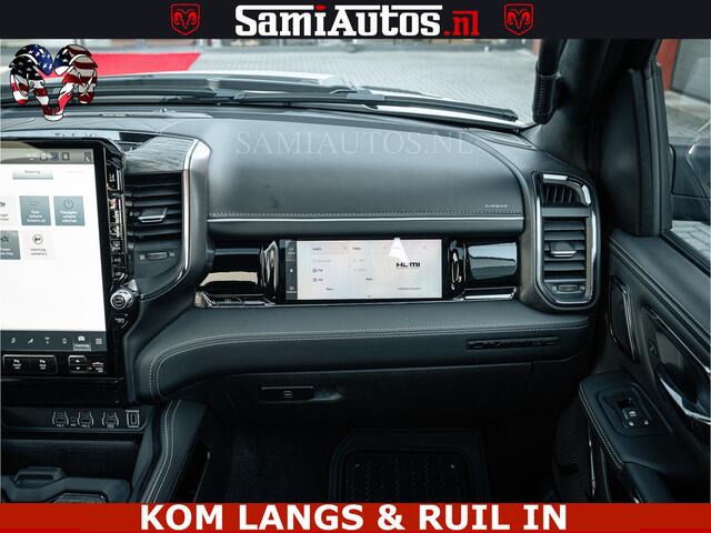 Dodge RAM PICKUP LIMITED H.O 540PK 706Nm | Massage + Full Option | De Meest Luxe en Volle Pick-Up in zijn Klasse | Comfortabele Dubbele Cabine met Royale 5 Zitplaatsen | BPM vrij | Nu Leverbaar uit Voorraad | Voorraad Nr 2336 - 7700 | De specialist in Amerikaanse pick-ups