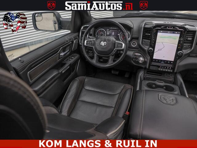 Dodge RAM PICKUP SPORT LARAMIE 5.7 V8 HEMI | LUCHTVERING | 2023 | PANODAK | GROOTSCHERM | DC | TOP KLEUR GRANITE | CREW CAB | DUBBELE CABINE | 5 PERSOONS |