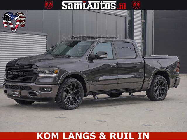 Dodge RAM PICKUP SPORT LARAMIE 5.7 V8 HEMI | LUCHTVERING | 2023 | PANODAK | GROOTSCHERM | DC | TOP KLEUR GRANITE | CREW CAB | DUBBELE CABINE | 5 PERSOONS |