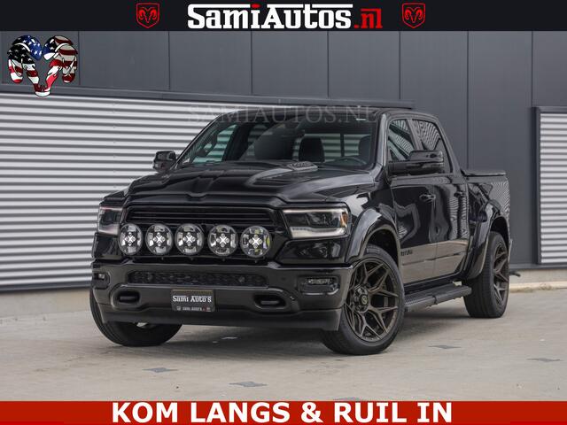 Dodge RAM PICKUP DE DONDER | 5.7 V8 HEMI | BRONZE BREDE WIELEN | WIDE BODY | OPEN UITLAAT KLEP | ZEER DIK | DUBBELE CABINE | DC | 5 PERSOONS | GRIJS KENETEKEN | BJ 2023 44000KM | FULL LED VERLICHTING | MEGA DIK |