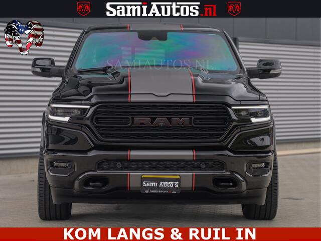 Dodge RAM PICKUP LIMITED | TRAINHORN | | HUD | UITLAATKLEP | LUCHTVERING | STRIPING | PANODAK | BOM VOL | BLAUW VOORRUIT | 5.7 V8 HEMI 402PK | DC | DUBBELE CABINE | 5 PERSOONS | GRIJSKENTEKEN PICK UP | EERSTE EIGENAAR | OPEN UITLAAT KLEP & TRAIN HORN | | De specialist in