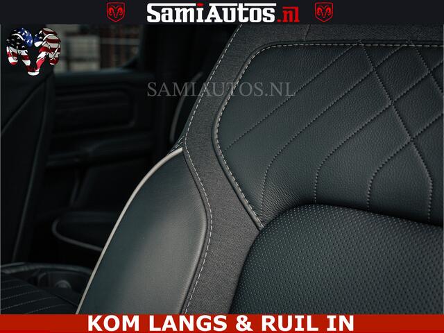 Dodge RAM PICKUP LIMITED NIGHT H.O 540HP 706Nm | Massage + Full Option | De Meest Luxe en Volle Pick-Up in zijn Klasse | Comfortabele Dubbele Cabine met Royale 5 Zitplaatsen | BPM vrij | Nu Leverbaar uit Voorraad | Voorraad Nr 2370 - 5411 | De specialist in Amerikaanse pi