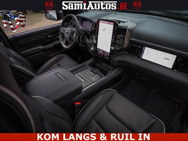 Dodge RAM PICKUP Limited Night Sport High Output 540HP 706Nm | Massage + Full Option | De Meest Luxe en Volle Pick-Up in zijn Klasse | Comfortabele Dubbele Cabine met Royale 5 Zitplaatsen | BPM vrij | Nu Leverbaar uit Voorraad | Voorraad Nr 2356 - 0990 | De specialist in 