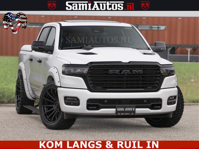 Dodge RAM PICKUP HUD | 420PK | LUCHTVERING | PANO | PASSAGIERSSCHERM | BOM EN BOM VOL | Comfortabele Dubbele Cabine met Royale 5 Zitplaatsen | DODGE RAM PREMIUM LARAMIE EDITION | Voorraad Nr 2230 - 8765 | De specialist in Amerikaanse pick-ups in Nederland en Europa.