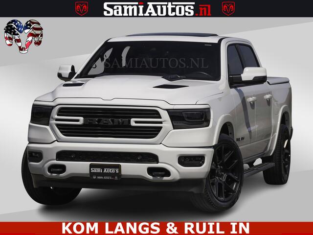 Dodge RAM PICKUP SPORT V8 5.7 402PK | Krachtige Hemi | Panorama Dak | 12' Scherm Comfortabele Dubbele Cabine met Royale 5 Zitplaatsen | NIEUW EN BPM vrij | Nu Leverbaar uit Voorraad | Nr 2529 - 1277 | De specialist in Amerikaanse pick-ups in Nederland en Europa.