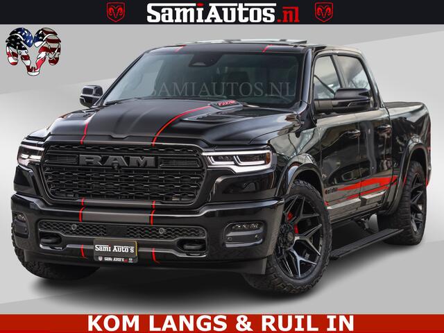 Dodge RAM PICKUP LIMITED 2026 5.7 V8 HEMI | MAXIMAAL UITGERUST | NETTO PRIJS EXCL BPM / BTW | DUBBELE CABINE | 5 PERSOONS | DC | Allernieuwste Limited uitvoering - volledig uitgerust met alle opties, inclusief MWK en normale laadbak.