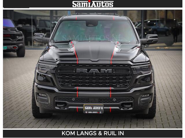 Dodge RAM PICKUP Limited 540 PK | De Meest Luxe en Volle Pick-Up in zijn Klasse | Massage + Full Option | Comfortabele Dubbele Cabine met Royale 5 Zitplaatsen | BPM vrij | Nu Leverbaar uit Voorraad | Voorraad Nr 2334 - 5409 | De specialist in Amerikaanse pick-ups in Nederland en Europa.