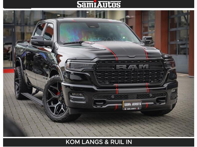 Dodge RAM PICKUP Limited 540 PK | De Meest Luxe en Volle Pick-Up in zijn Klasse | Massage + Full Option | Comfortabele Dubbele Cabine met Royale 5 Zitplaatsen | BPM vrij | Nu Leverbaar uit Voorraad | Voorraad Nr 2334 - 5409 | De specialist in Amerikaanse pick-ups in Nederland en Europa.