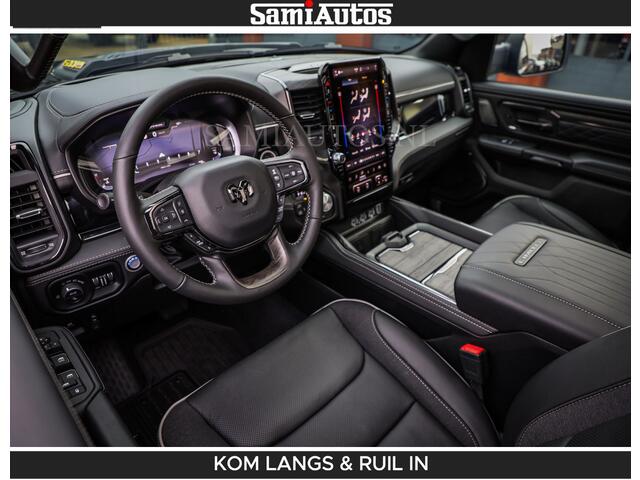 Dodge RAM PICKUP Limited 540 PK | De Meest Luxe en Volle Pick-Up in zijn Klasse | Massage + Full Option | Comfortabele Dubbele Cabine met Royale 5 Zitplaatsen | BPM vrij | Nu Leverbaar uit Voorraad | Voorraad Nr 2334 - 5409 | De specialist in Amerikaanse pick-ups in Nederland en Europa.