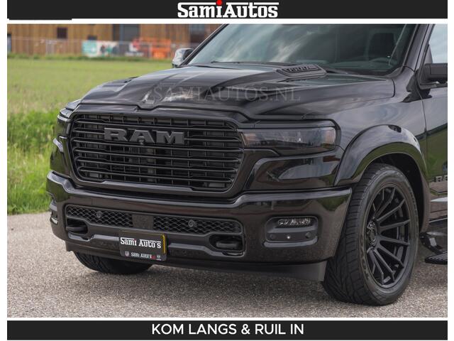 Dodge RAM PICKUP BOM VOL | Night Premium | Full Option | De Meest Luxe Pick-Up in zijn Klasse | Comfortabele Dubbele Cabine met Royale 5 Zitplaatsen | BPM vrij | Nu Leverbaar uit Voorraad | Voorraad Nr 2287 - 3384 | De specialist in Amerikaanse pick-ups in Nederland en Europa.