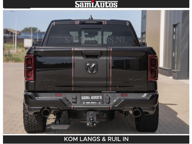 Dodge RAM PICKUP Limited 540 PK | HUD | LUCHTVERING | MASSAGE | PASSAGIERSSCHERM | De Meest Luxe en Volle Pick-Up in zijn Klasse | Comfortabele Dubbele Cabine met Royale 5 Zitplaatsen | BPM vrij | Nu Leverbaar uit Voorraad | Voorraad Nr 2335 - 5153 | De specialist in Amerikaanse pick-ups in Nederland en Europa.