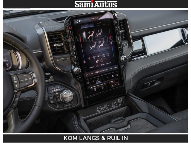 Dodge RAM PICKUP Limited Night H.O 540HP 706Nm | Massage + Full Option | De Meest Luxe en Volle Pick-Up in zijn Klasse | Comfortabele Dubbele Cabine met Royale 5 Zitplaatsen | BPM vrij | Nu Leverbaar uit Voorraad | Voorraad Nr 2356 - 0990 | De specialist in Amerikaanse pick-ups in Nederland en Europa.