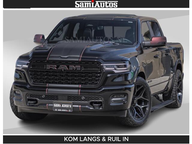 Dodge RAM PICKUP Limited 540 PK | HUD | LUCHTVERING | MASSAGE | PASSAGIERSSCHERM | De Meest Luxe en Volle Pick-Up in zijn Klasse | Comfortabele Dubbele Cabine met Royale 5 Zitplaatsen | Voorraadnummer: 2370 - 5411 | De specialist in Amerikaanse pick-ups in Nederland en Europa.