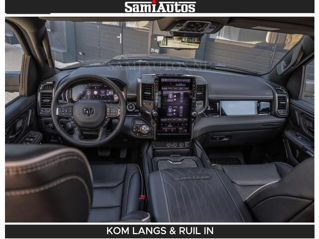 Dodge RAM PICKUP Limited H.O 540HP 706Nm | De Meest Luxe en Volle Pick-Up in zijn Klasse | LUCHTVERING | HUD | Massage + Full Option | Comfortabele Dubbele Cabine met Royale 5 Zitplaatsen | BPM vrij | Nu Leverbaar uit Voorraad | Voorraad Nr 2300 - 7689 | De specialist in Amerikaanse pick-ups in Nederland en Europa.