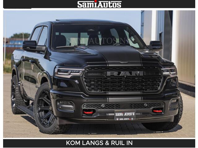 Dodge RAM PICKUP Limited H.O 540HP 706Nm | De Meest Luxe en Volle Pick-Up in zijn Klasse | LUCHTVERING | HUD | Massage + Full Option | Comfortabele Dubbele Cabine met Royale 5 Zitplaatsen | BPM vrij | Nu Leverbaar uit Voorraad | Voorraad Nr 2300 - 7689 | De specialist in Amerikaanse pick-ups in Nederland en Europa.